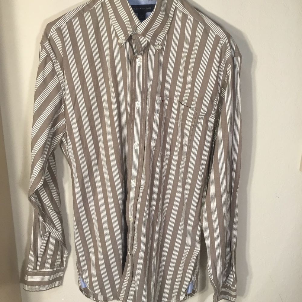 Men's Tommy Hilfiger Striped Button Down Shirt, S